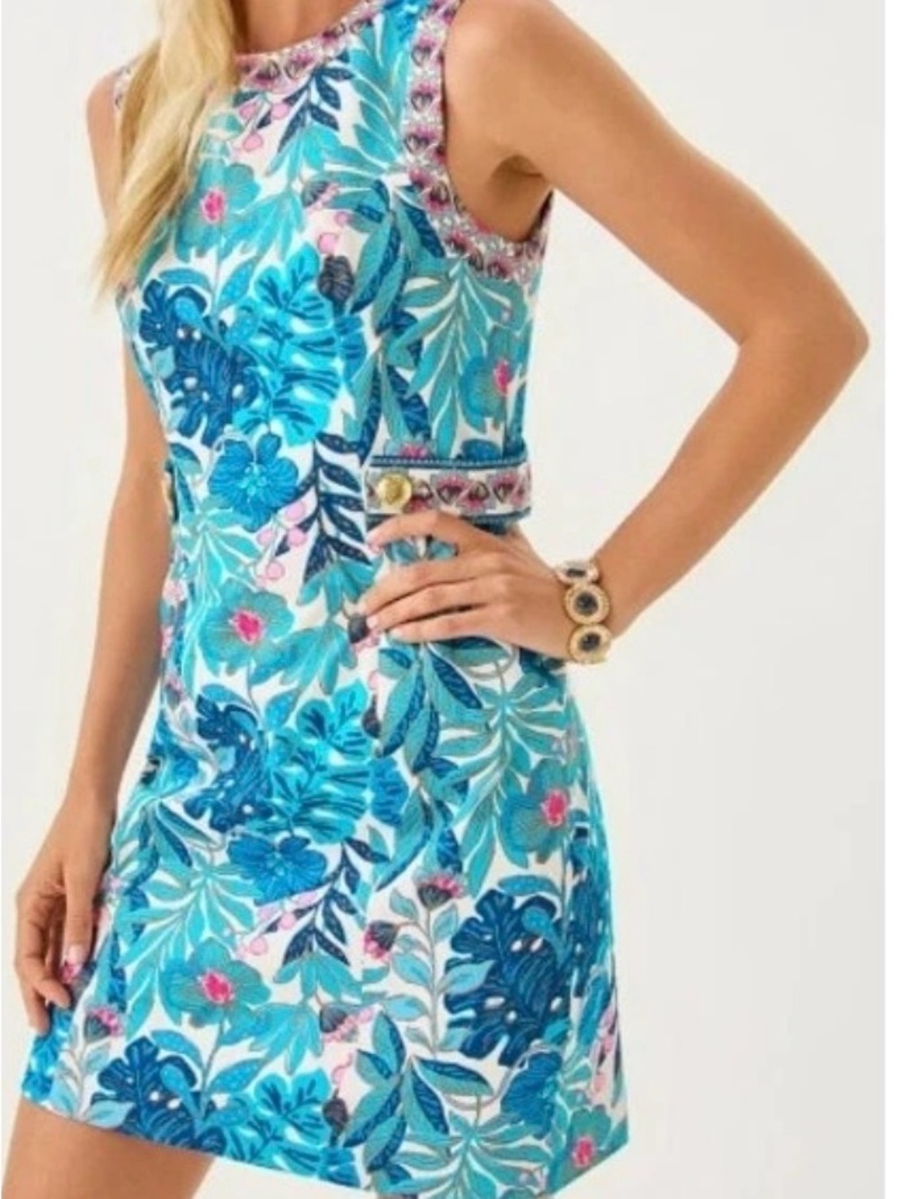 NWT Lilly Pulitzer 16 Juno Stretch Shift in “Best Fronds Forever” ✨💲198